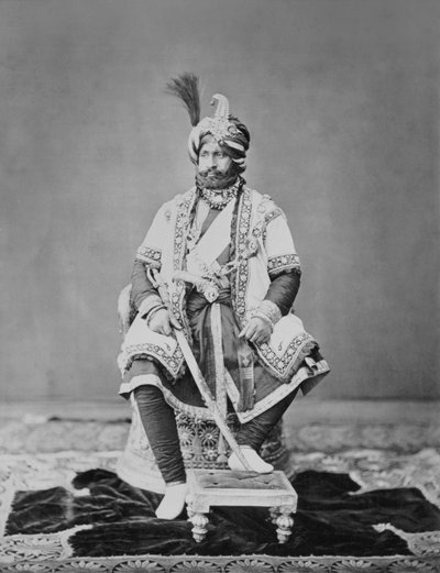 Maharaja of Jammu and Kashmir, 1877 by S. and Shepherd, C. Bourne